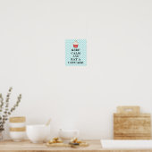 Calm Cupcake houden Poster (Keuken)
