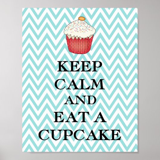 Calm Cupcake houden Poster (Voorkant)