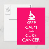 Calm Cure Cancer behouden Briefkaart (Voorkant / Achterkant)