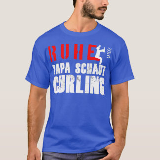 Calm dad ziet er uit naar een wintersportcadeau t-shirt