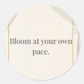 Calm Daily Reminder Ronde Sticker (Voorkant)