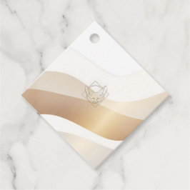 Calm Desert Waves with Fennec Essence | Minimal Se Bedankjes Labels