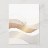 Calm Desert Waves with Fennec Essence | Minimal Se Briefkaart (Voorkant)