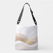 Calm Desert Waves with Fennec Essence | Minimal Se Crossbody Tas (Voorkant)