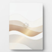 Calm Desert Waves with Fennec Essence | Minimal Se Fotoplaat (voorkant)