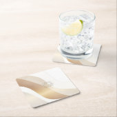Calm Desert Waves with Fennec Essence | Minimal Se Kartonnen Onderzetters (Insitu)