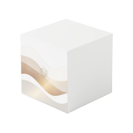 Calm Desert Waves with Fennec Essence | Minimal Se Kubus (Voorkant hoekig)