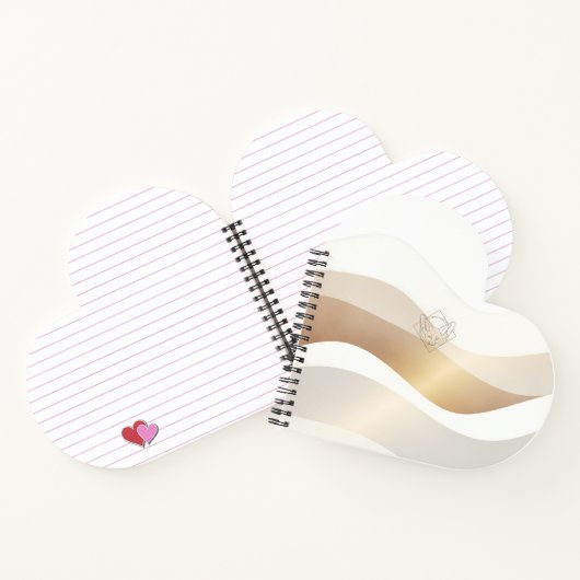 Calm Desert Waves with Fennec Essence | Minimal Se Notitieboek (Binnen)