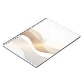 Calm Desert Waves with Fennec Essence | Minimal Se Notitieboek (Linkerzijde)