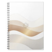 Calm Desert Waves with Fennec Essence | Minimal Se Notitieboek (Voorkant)