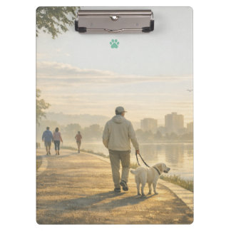 Calm Dog Walk Dierenkliniek Acryl Klembord