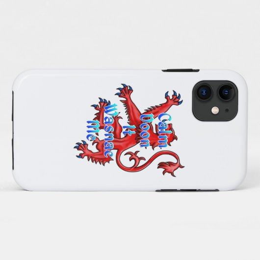 Calm Doon it wasnae me Funny Scottish Case-Mate iPhone Case (Achterkant (horizontaal))