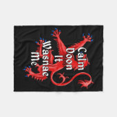 Calm Doon it wasnae me Funny Scottish Fleece Deken (Voorkant (Horizontaal))