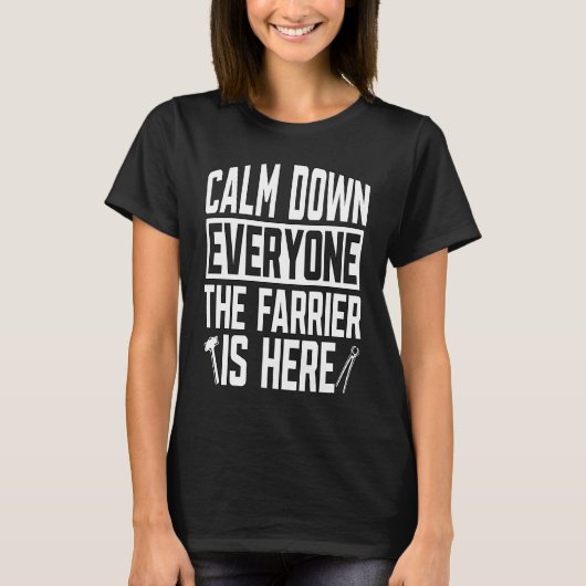 Calm Down Everyone Blacksmithing Forging Metalwork T-shirt (Voorkant)