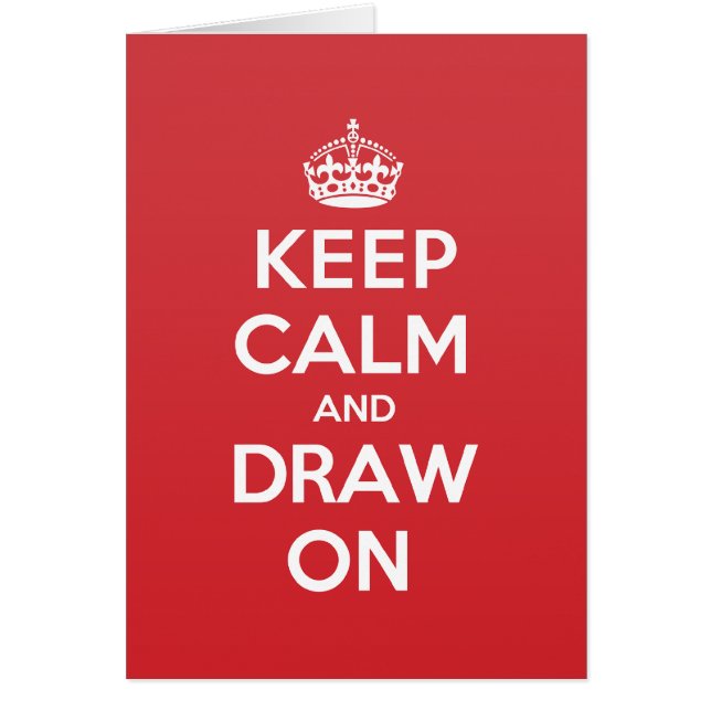 Calm Draw Greeting Note Card (Voorkant)