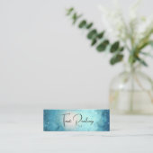 Calm dusty blue tarot space star-Visitekaartje Mini Visitekaartje (Staand voorkant)