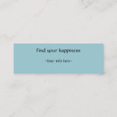 Calm dusty blue tarot space star-Visitekaartje Mini Visitekaartje (Achterkant)