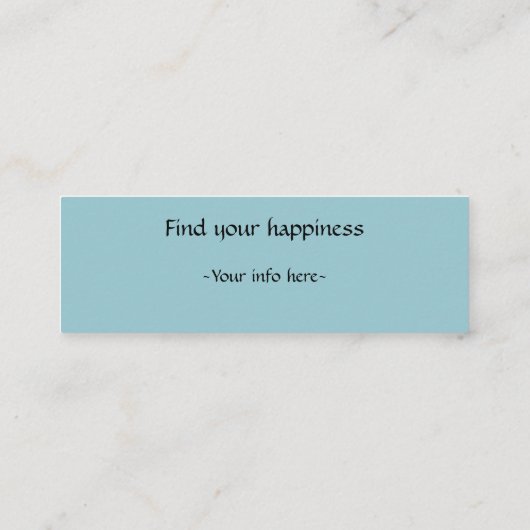 Calm dusty blue tarot space star-Visitekaartje Mini Visitekaartje (Achterkant)