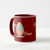 Calm Easter – Aesthetic Egg Art - caneca Mok (Voorkant links)