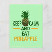 Calm Eat Pineappel houden Briefkaart (Voorkant)
