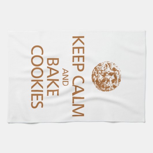 Calm en Bake Cookies Kitchen Towel Theedoek (Horizontaal)