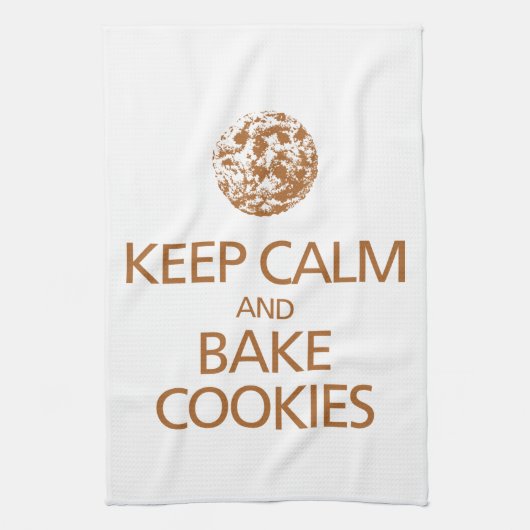 Calm en Bake Cookies Kitchen Towel Theedoek (Verticaal)