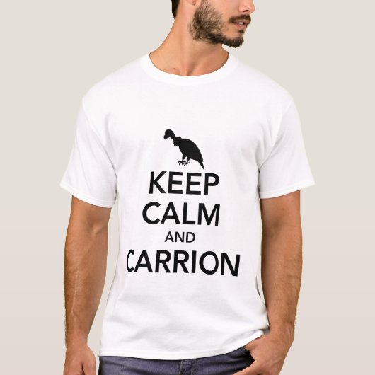 Calm en Carrion Mannen T-shirt, zwart houden T-shirt (Voorkant)