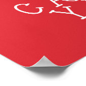 Calm en Carry Yarn Red poster (Hoek)