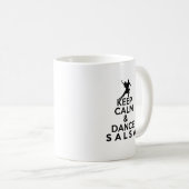 CALM- EN DANCE SALSA-cadeau BEHOUDEN Koffiemok (Voorkant rechts)