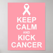 Calm en Kick Cancer Poster behouden (Voorkant)