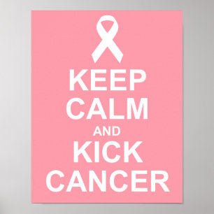 Calm en Kick Cancer Poster behouden