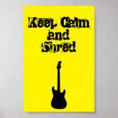 Calm en Shred Guitar Poster (Voorkant)