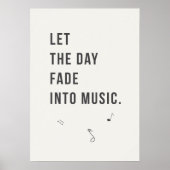 Calm Evening Decor. Minimal Bedroom Poster (Voorkant)