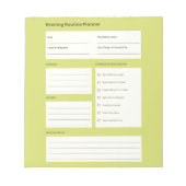 Calm Evening Routine Planner Notitieblok (Voorkant)