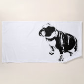 Calm Finds a Seat Strandlaken (Voorkant)