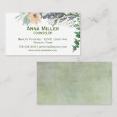 Calm Floral counseling Ministry Visitekaartje (Voorkant / Achterkant)