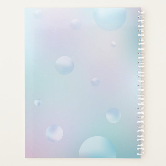 Calm Flower Hardcover Daily Planner (Achterkant)
