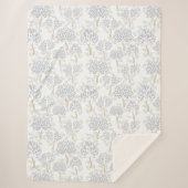 Calm Forest Wonderland Sherpa Deken (Voorkant)