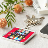 Calm Gamble op Slot Machine houden Sleutelhanger (Zijkant)