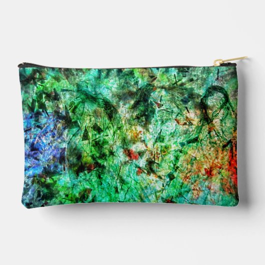 Calm green abstract Cut Sew Bag,Smooth abstract Etui (Achterkant)