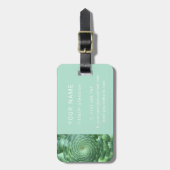 Calm Green Succulent Plant Bagagelabel (Voorkant verticaal)