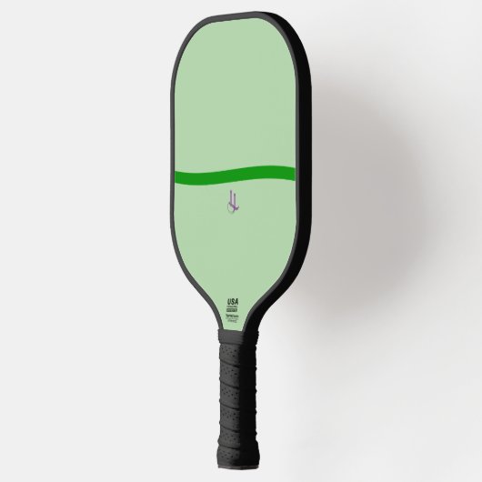Calm Green Wave Minimalist Pickleball Paddle (Links)