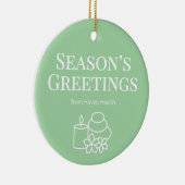 Calm Green Wellness Office Ornament (Rechts)