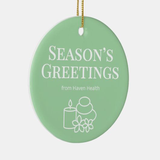 Calm Green Wellness Office Ornament (Rechts)