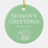 Calm Green Wellness Office Ornament (Voorkant)