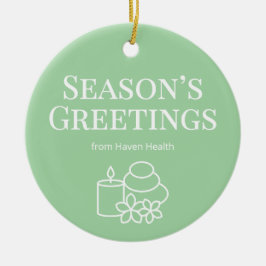 Calm Green Wellness Office Ornament