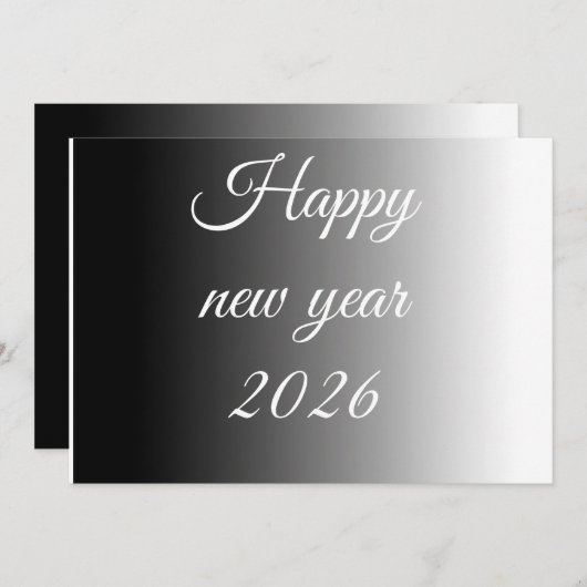 Calm greeting in new year feestdagenkaart (Voorkant / Achterkant)