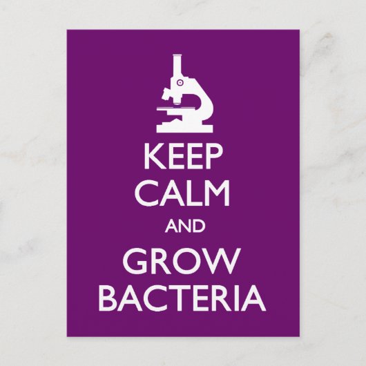 Calm Grow Bacteria briefkaart (Voorkant)