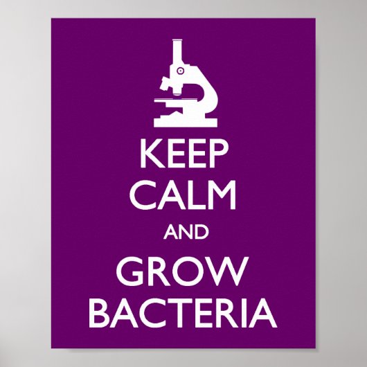 Calm Grow Bacteria Poster (Voorkant)