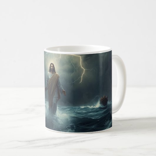  “Calm in the Storm – Faith Mug” Koffiemok (Voorkant rechts)